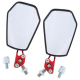 Maxbell Aluminum Racing Side Rear View Mirrors for Motorcycle Dirt Bikes ATV Red - Aladdin Shoppers