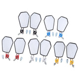 Maxbell Aluminum Racing Side Rear View Mirrors for Motorcycle Dirt Bikes ATV Red - Aladdin Shoppers
