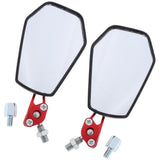 Maxbell Aluminum Racing Side Rear View Mirrors for Motorcycle Dirt Bikes ATV Red - Aladdin Shoppers
