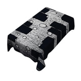 Maxbell American Rectangular Polyester Tablecloth Table Cover Kitchen Bubble 180cm - Aladdin Shoppers