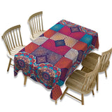 Maxbell American Rectangular Polyester Tablecloth Table Cover Kitchen Flower 260cm