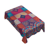 Maxbell American Rectangular Polyester Tablecloth Table Cover Kitchen Flower 260cm - Aladdin Shoppers