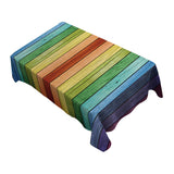 Maxbell American Rectangular Polyester Tablecloth Table Cover Kitchen Wooden 210cm