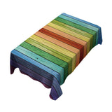 Maxbell American Rectangular Polyester Tablecloth Table Cover Kitchen Wooden 210cm - Aladdin Shoppers