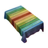 Maxbell American Rectangular Polyester Tablecloth Table Cover Kitchen Wooden 210cm - Aladdin Shoppers