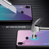 Maxbell Anti-scratches Gradient Glass Phone Case for Xiaomi Redmi Purple-Blue - Aladdin Shoppers