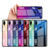 Maxbell Anti-scratches Gradient Glass Phone Case for Xiaomi Redmi Purple-Blue - Aladdin Shoppers