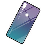 Maxbell Anti-scratches Gradient Glass Phone Case for Xiaomi Redmi Purple-Blue - Aladdin Shoppers