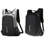 Maxbell Anti theft Laptop Backpack with USB Charging Port School Travel Bag Gray - Aladdin Shoppers