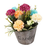 Maxbell Artificial Fake Flower Hydrangea Home/ Wedding Decor Brown Round Multi-color - Aladdin Shoppers