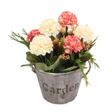 Maxbell Artificial Fake Flower Hydrangea Home/ Wedding Decor Brown Round Pink - Aladdin Shoppers