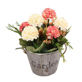 Maxbell Artificial Fake Flower Hydrangea Home/ Wedding Decor Brown Round Pink - Aladdin Shoppers