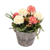 Maxbell Artificial Fake Flower Hydrangea Home/ Wedding Decor Brown Round Pink - Aladdin Shoppers