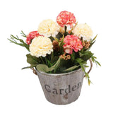 Maxbell Artificial Fake Flower Hydrangea Home/ Wedding Decor Brown Round Pink - Aladdin Shoppers