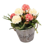 Maxbell Artificial Fake Flower Hydrangea Home/ Wedding Decor Brown Round Pink - Aladdin Shoppers
