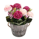 Maxbell Artificial Fake Flower Hydrangea Home/ Wedding Decor Brown Round Rose Red - Aladdin Shoppers