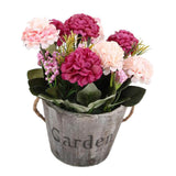 Maxbell Artificial Fake Flower Hydrangea Home/ Wedding Decor Brown Round Rose Red - Aladdin Shoppers