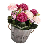 Maxbell Artificial Fake Flower Hydrangea Home/ Wedding Decor Brown Round Rose Red - Aladdin Shoppers