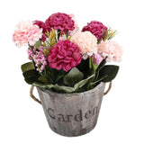 Maxbell Artificial Fake Flower Hydrangea Home/ Wedding Decor Brown Round Rose Red - Aladdin Shoppers