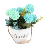 Maxbell Artificial Fake Flower Hydrangea Home/ Wedding Decor White Round Blue - Aladdin Shoppers