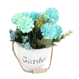 Maxbell Artificial Fake Flower Hydrangea Home/ Wedding Decor White Round Blue - Aladdin Shoppers