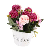 Maxbell Artificial Fake Flower Hydrangea Home/ Wedding Decor White Round Rose Red - Aladdin Shoppers