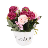 Maxbell Artificial Fake Flower Hydrangea Home/ Wedding Decor White Round Rose Red - Aladdin Shoppers