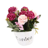 Maxbell Artificial Fake Flower Hydrangea Home/ Wedding Decor White Round Rose Red - Aladdin Shoppers