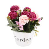Maxbell Artificial Fake Flower Hydrangea Home/ Wedding Decor White Round Rose Red - Aladdin Shoppers