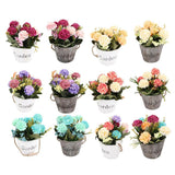 Maxbell Artificial Fake Flower Hydrangea Home/ Wedding Decor White Round Rose Red - Aladdin Shoppers