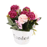 Maxbell Artificial Fake Flower Hydrangea Home/ Wedding Decor White Round Rose Red - Aladdin Shoppers