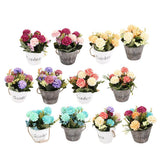 Maxbell Artificial Fake Flower Hydrangea Home/ Wedding Decor White Round Rose Red - Aladdin Shoppers