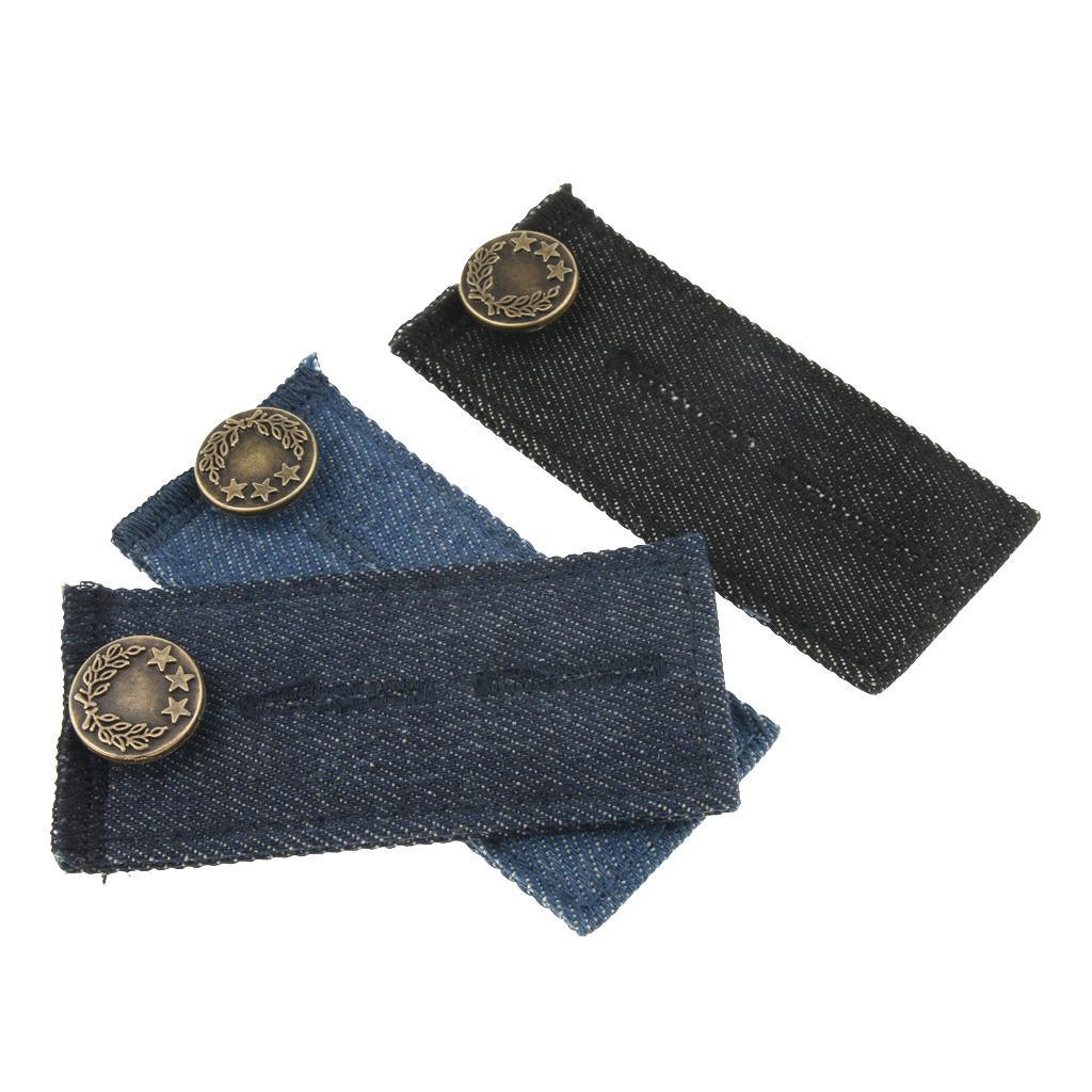 Maxbell Assorted Color, 3pcs Elastic Pants Waist Extender Strong Adjustable Pant Button Extenders - Aladdin Shoppers