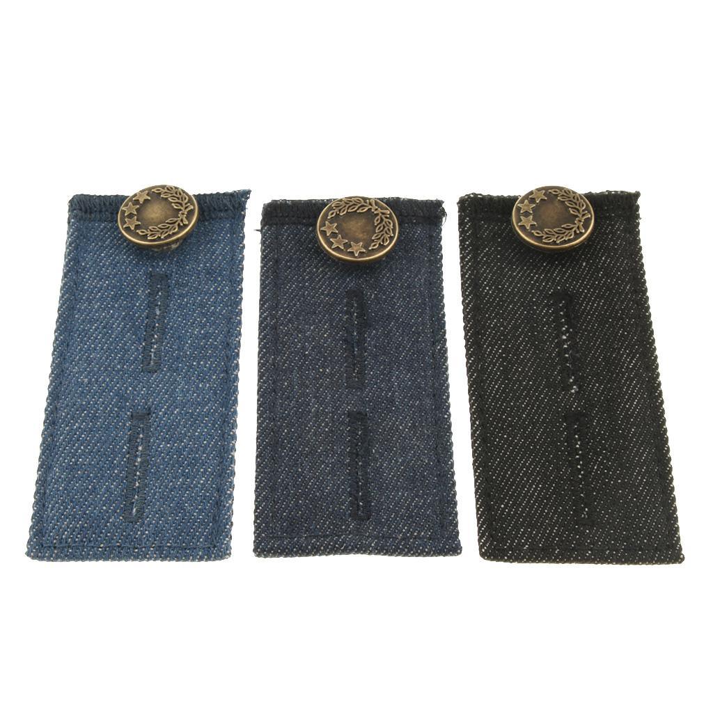 Maxbell Assorted Color, 3pcs Elastic Pants Waist Extender Strong Adjustable Pant Button Extenders - Aladdin Shoppers