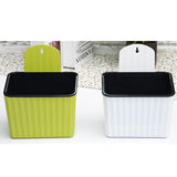 Maxbell Automatic Auction Creative Water Wall-mounted Resin Plastic Flower Pot White - Aladdin Shoppers