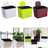 Maxbell Automatic Auction Creative Water Wall-mounted Resin Plastic Flower Pot White - Aladdin Shoppers
