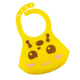Maxbell Baby Bibs Silicone Comfortable Soft Toddlers Feeding Bibs Button Yellow - Aladdin Shoppers