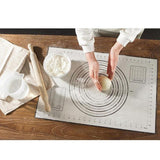 Maxbell Baking Mats Silicone Cake Dough Kneading Rolling Non-Stick Sheet 60x40 Black - Aladdin Shoppers