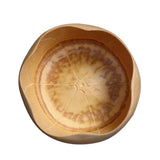 Maxbell Bamboo Bowls Salad Serving Bowl Tableware for Party Snacks Fruit Pasta - Aladdin Shoppers