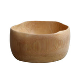 Maxbell Bamboo Bowls Salad Serving Bowl Tableware for Party Snacks Fruit Pasta - Aladdin Shoppers