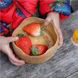 Maxbell Bamboo Bowls Salad Serving Bowl Tableware for Party Snacks Fruit Pasta - Aladdin Shoppers