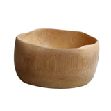 Maxbell Bamboo Bowls Salad Serving Bowl Tableware for Party Snacks Fruit Pasta - Aladdin Shoppers