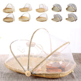 Maxbell Bamboo Fruit Basket Fruit Vegetable Organizer with Pop Up Mesh Food Storage - Aladdin Shoppers