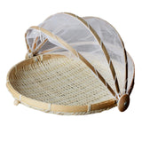 Maxbell Bamboo Fruit Basket Fruit Vegetable Organizer with Pop Up Mesh Food Storage - Aladdin Shoppers