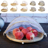Maxbell Bamboo Fruit Basket Fruit Vegetable Organizer with Pop Up Mesh Food Storage - Aladdin Shoppers