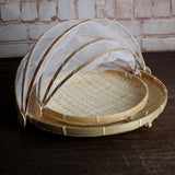 Maxbell Bamboo Fruit Basket Fruit Vegetable Organizer with Pop Up Mesh Food Storage - Aladdin Shoppers