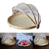 Maxbell Bamboo Fruit Basket Fruit Vegetable Organizer with Pop Up Mesh Food Storage - Aladdin Shoppers