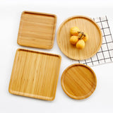 Maxbell Bamboo Fruits Serving Tray Cake Dessert Ice Cream Bread Breakfast Dish L - Aladdin Shoppers