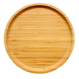 Maxbell Bamboo Fruits Serving Tray Cake Dessert Ice Cream Bread Breakfast Dish L - Aladdin Shoppers