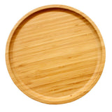 Maxbell Bamboo Fruits Serving Tray Cake Dessert Ice Cream Bread Breakfast Dish L - Aladdin Shoppers